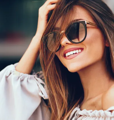 Smiling patient at Green Spring Dental Care